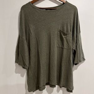 ROOTS Oversized 100% Linen‎ Shirt